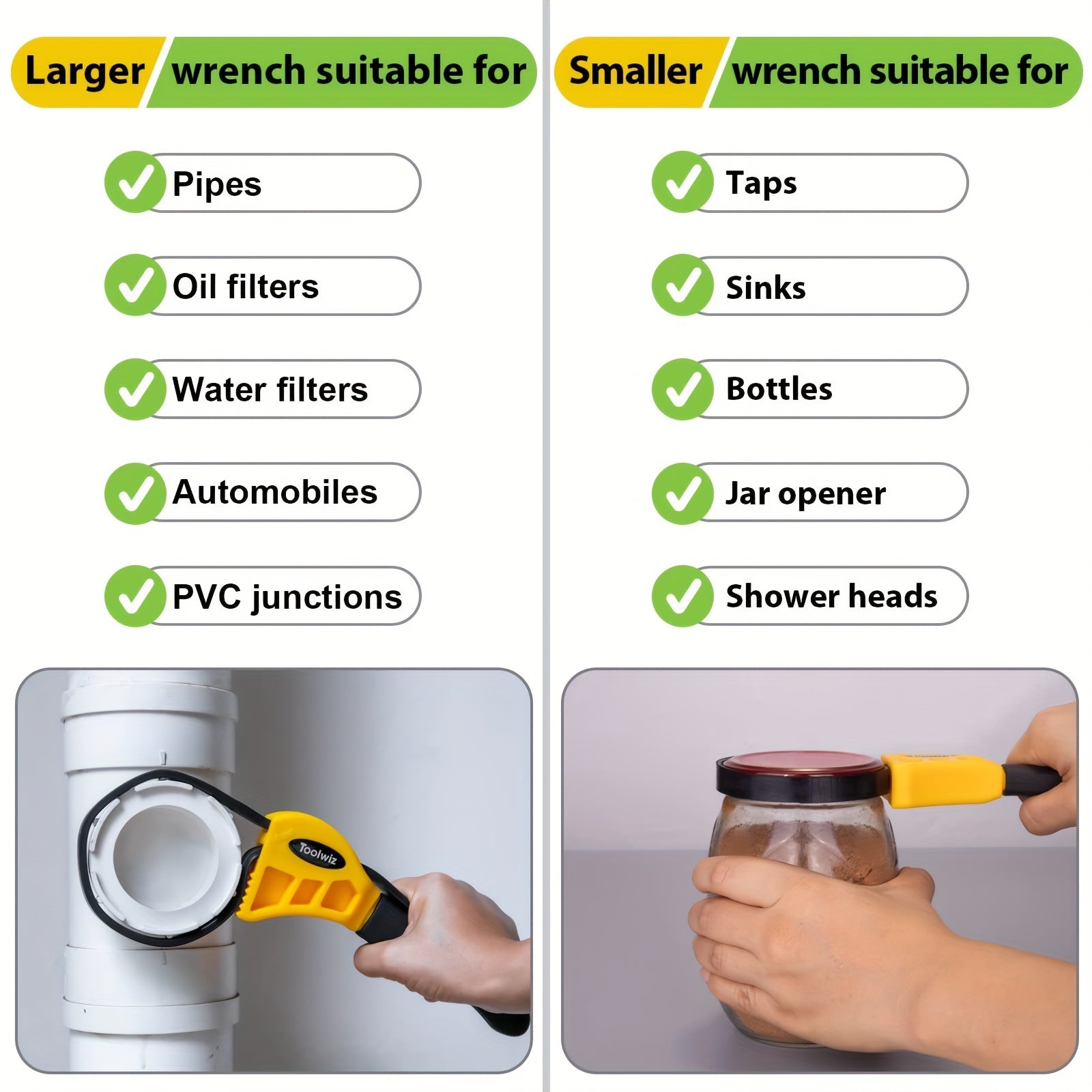 Adjustable Plastic Wrench for Home and Automotive Repairs Multifuntional Tool