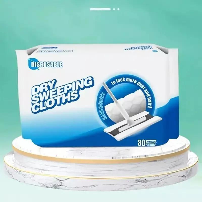 Disposable Dust Paper Mop Cloths for Floor Cleaning Replacement Packs
