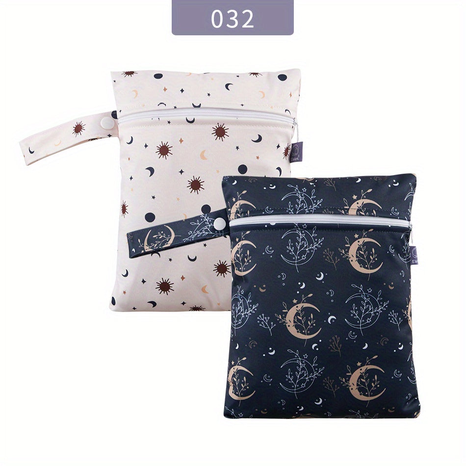 Waterproof Diaper Bag Set for Babies and Toddlers, 2-Piece Gift for Christmas Halloween Thanksgiving