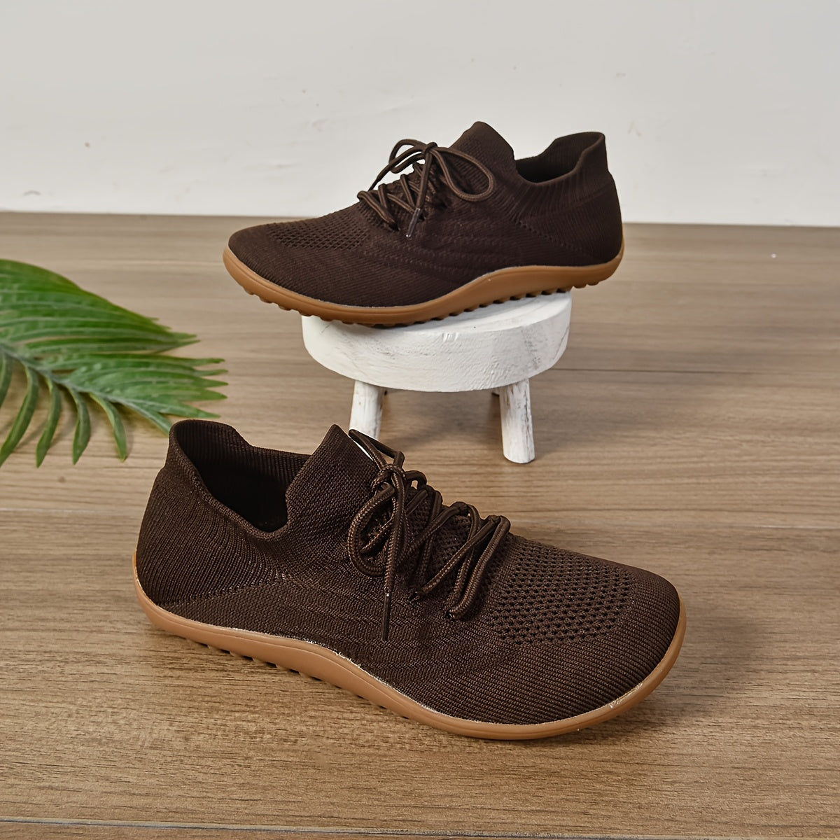 Женские босоногие кроссовки широкая посадка дышащий трикотаж нулевой каблук для прогулок и тенниса