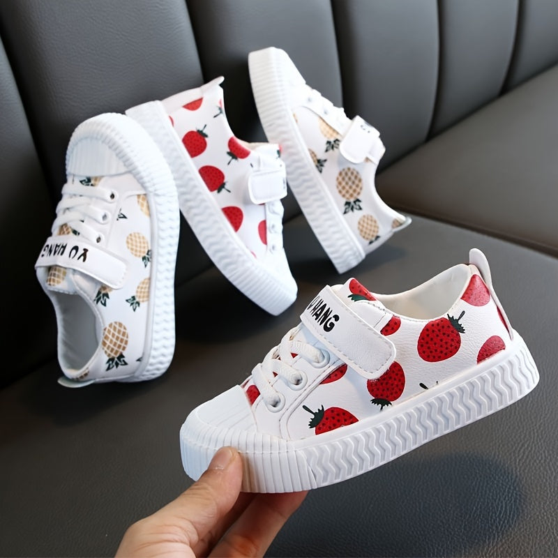 Kids Canvas Sneakers Boys Girls Low Top Slip-On Breathable Fabric Non-Slip Sole