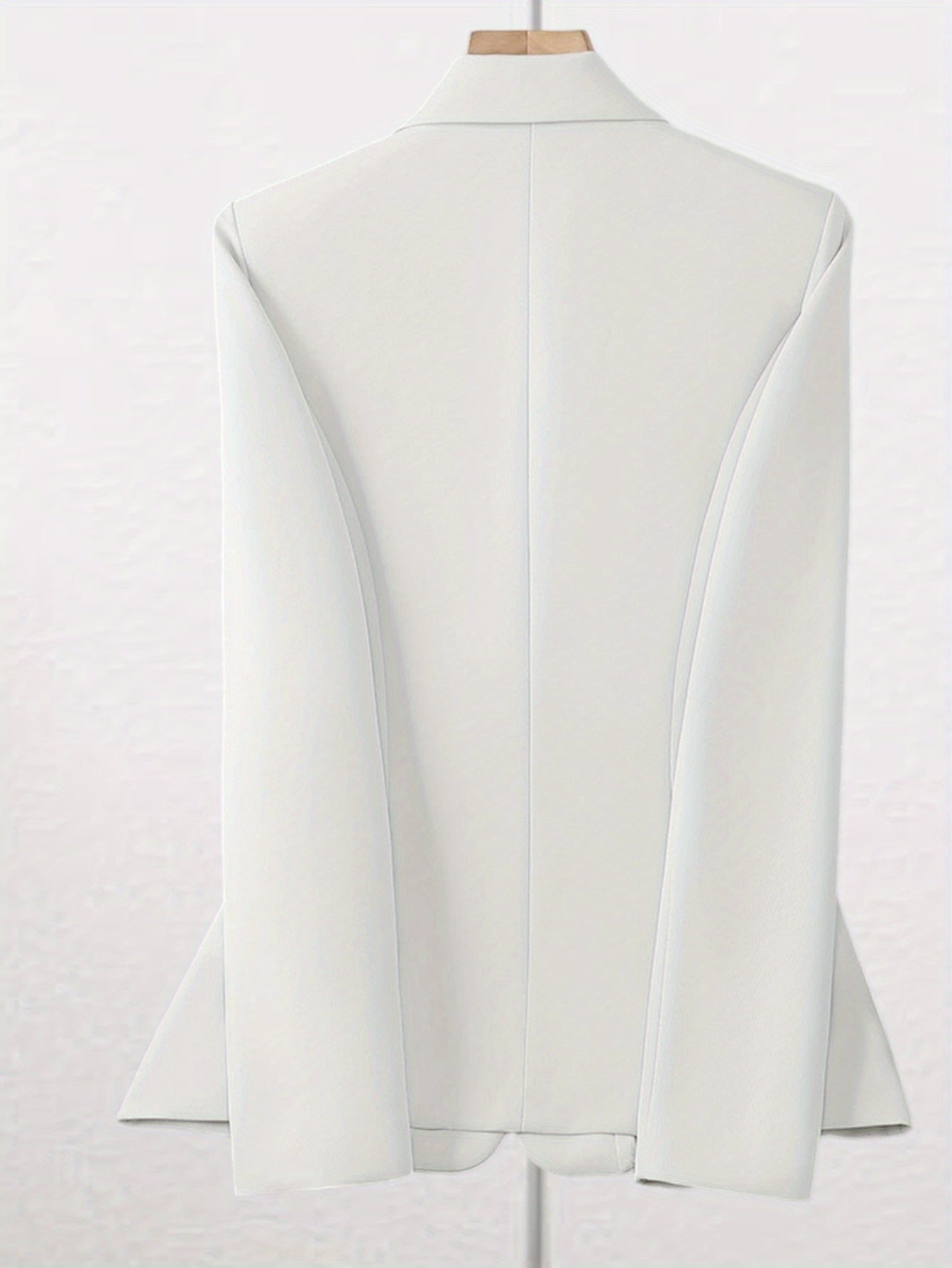 Plus Size Women's Blazer Long Sleeve Solid Color Business Casual Jacket