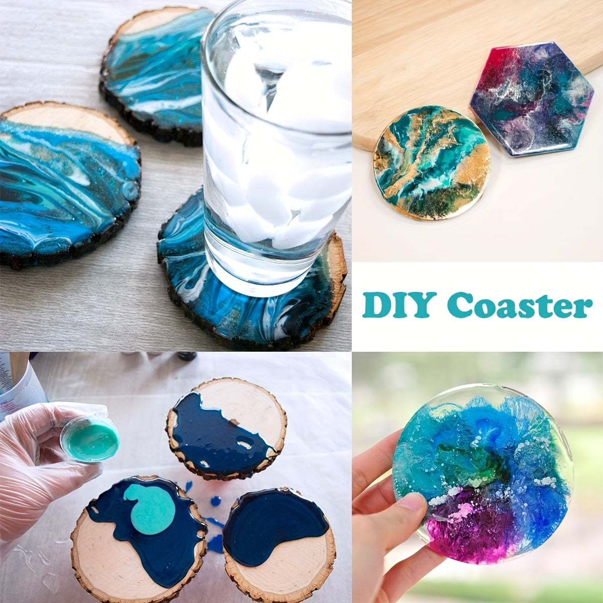 24 Colors Mica Powder Set 20ml Bottles for Resin Candle Jewelry Art Crafts