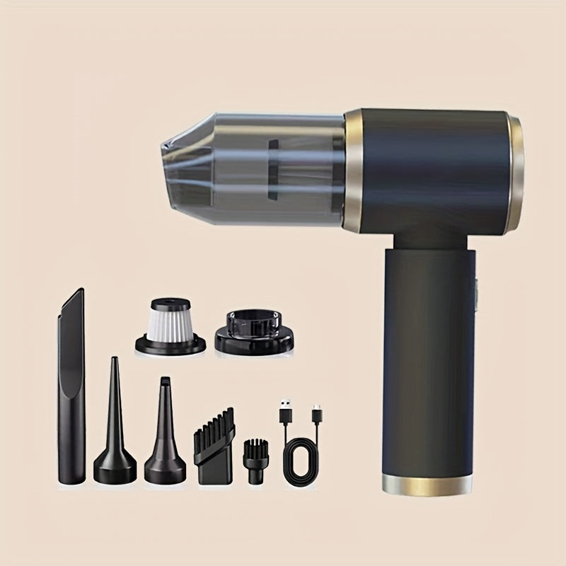 Aspiradora inalámbrica de mano para coche con succión, soplado e inflado