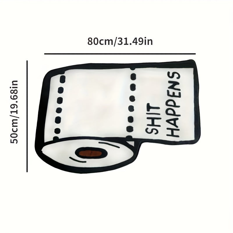 Irregular Area Rug Non-Slip PVC Backing Machine Washable Indoor Living Room