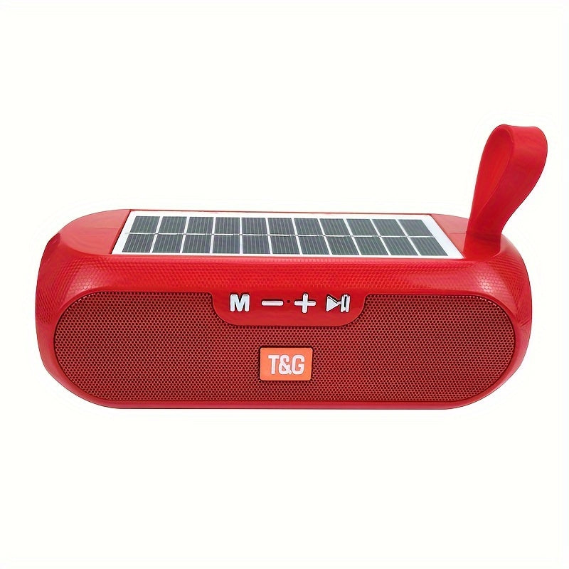 Wireless Solar Speaker with 10W Power, IPX-4 Water Resistance, Bluetooth FM Radio