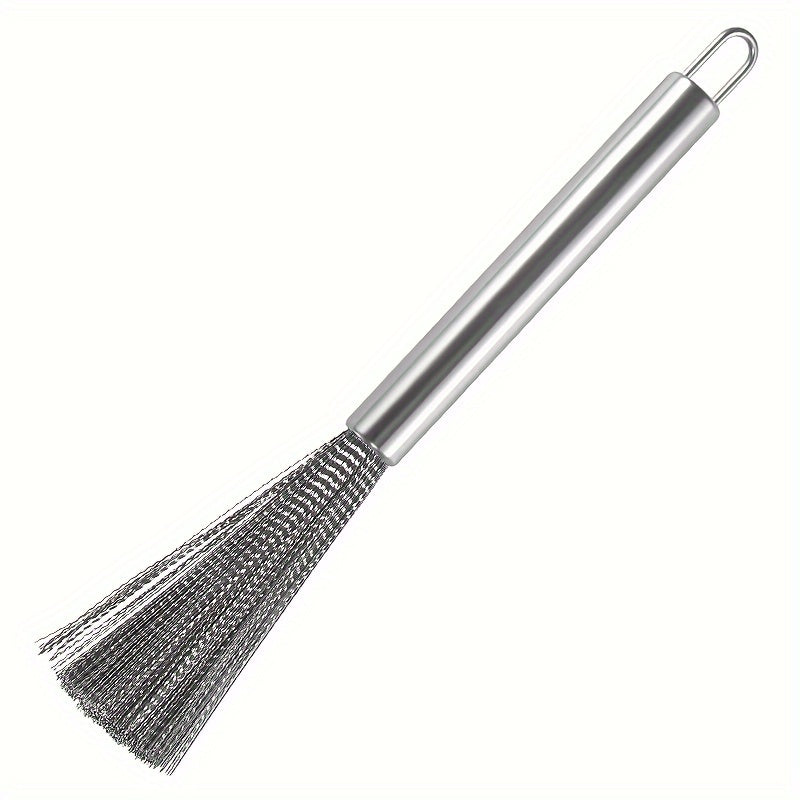 Set of 2 Stainless Steel Kitchen Scrubbers Non-Abrasive Cleaning Tools with Hanging Loop
