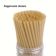 25 Sustainable Sugarcane Drinking Straws for Parties and Celebrations