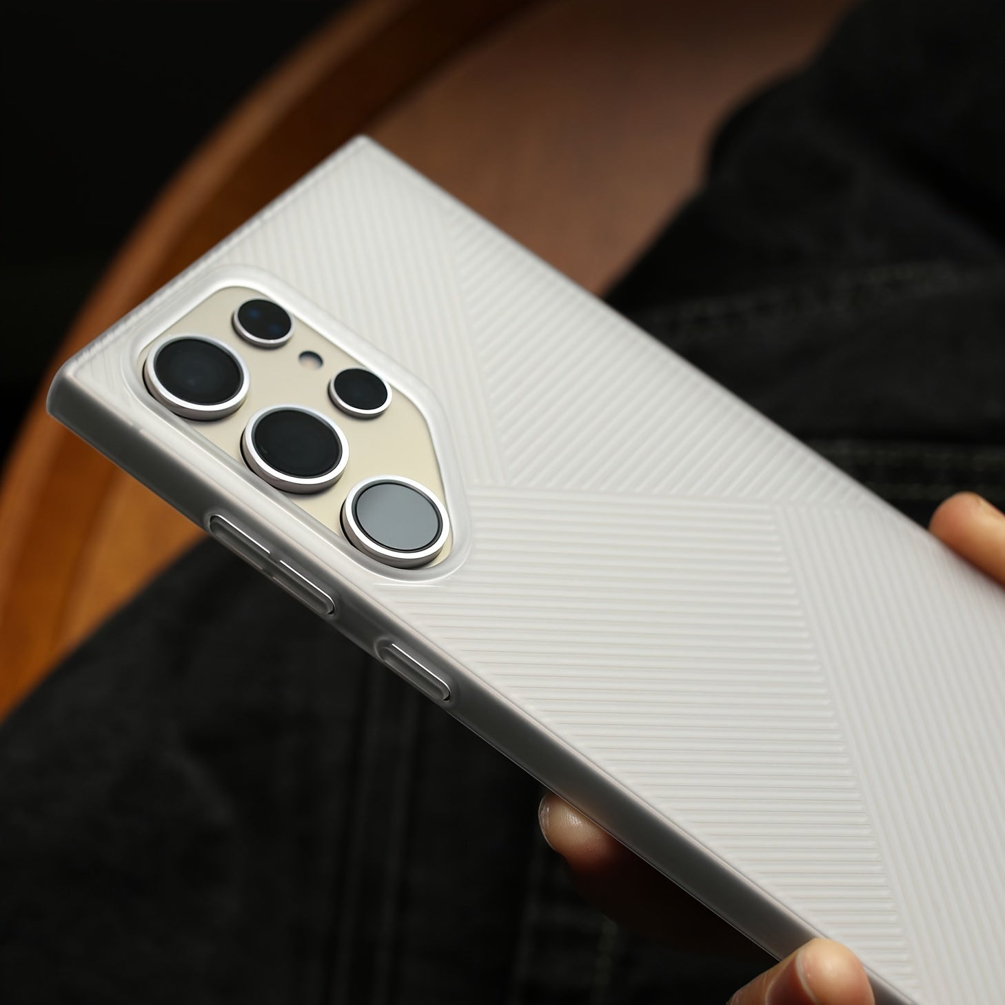 Ultra-Thin Frosted Hard Shell Phone Case for S24 Ultra S24+ S24 with 3D Texture