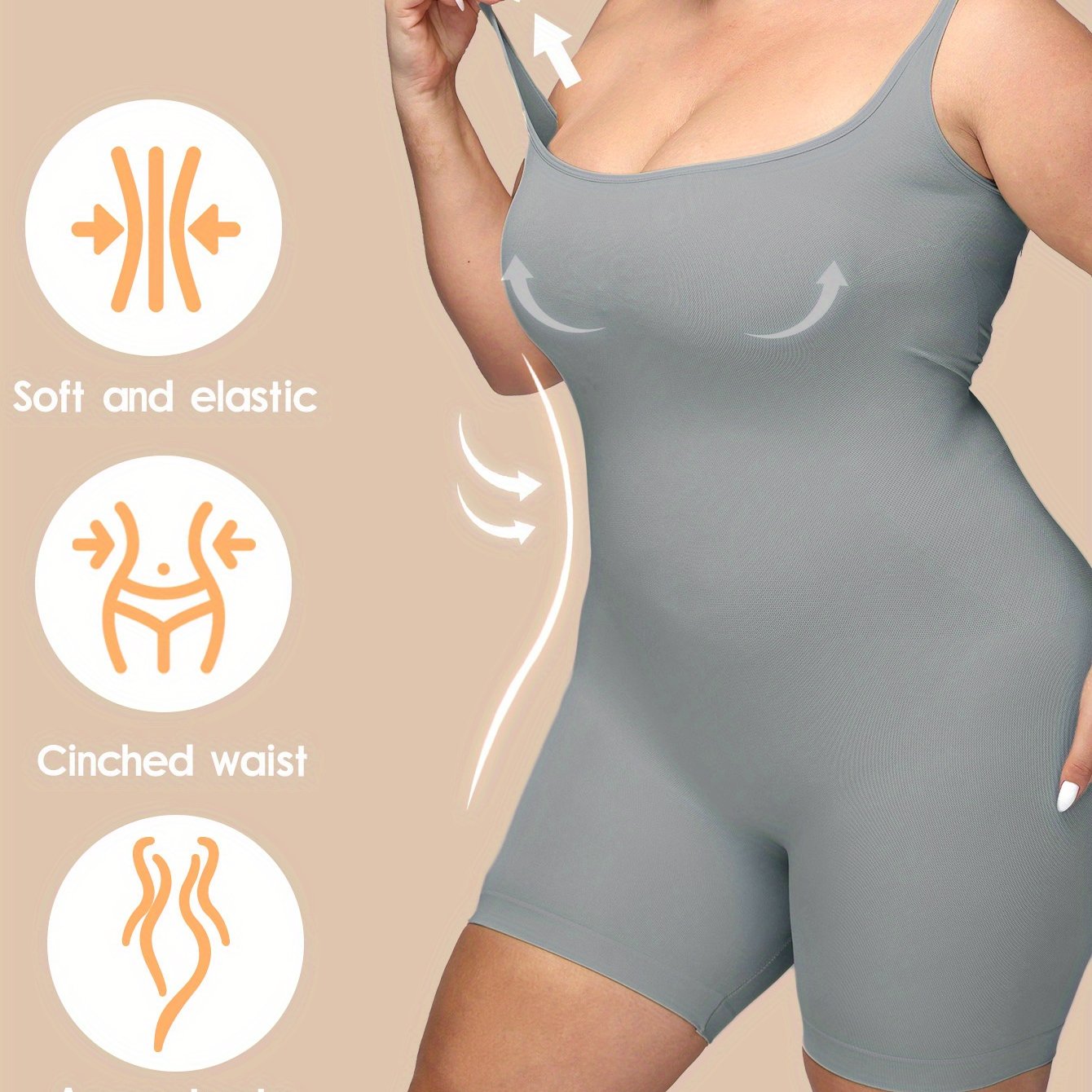 Ladies Body-Shaping Bodysuit Seamless Breathable for Sports and Leisure