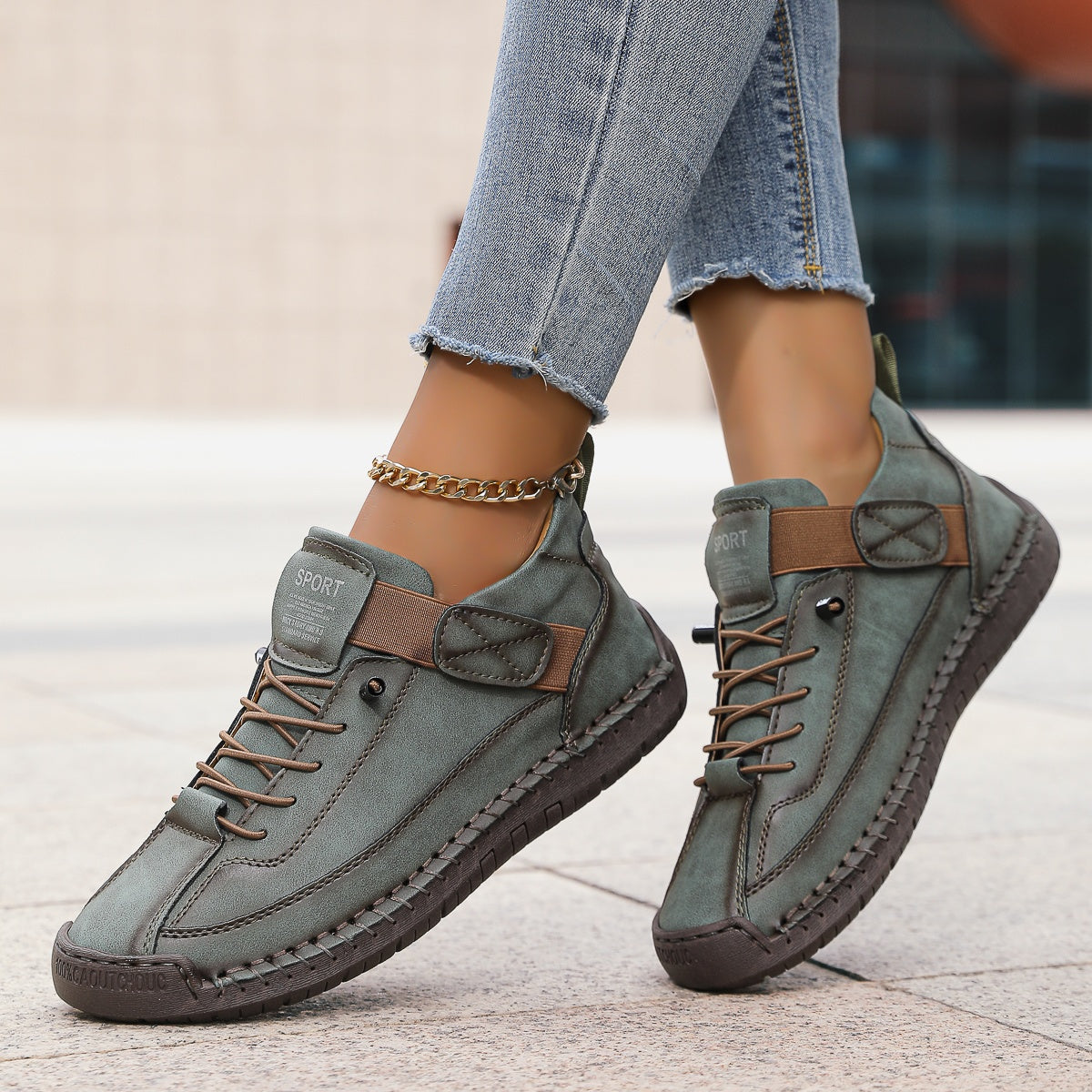 Ayollar uchun nafas oladigan tizzali sport poyafzali, yostiqlangan ichki qismi, sirpanmaydigan va bardoshli