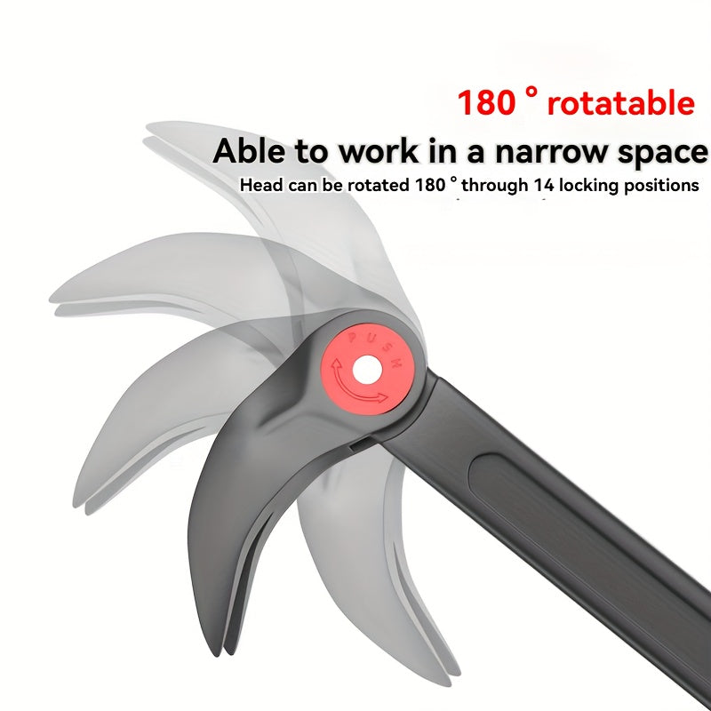 Heavy-Duty Metal Car Pry Bar Multi-Purpose Tire Changing Industrial Tool