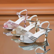 Women Peep-Toe Sandals With Buckle, High Heels, Summer 2024 Fashion