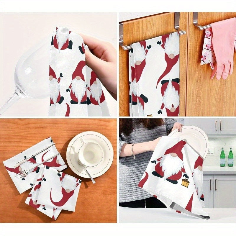 Christmas Dwarf Kitchen Towel 45x66 cm Holiday Decor Hand Towel