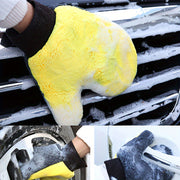 Guante de lavado de coche de microfibra de doble cara, ultra-fino, ligero y no abrasivo
