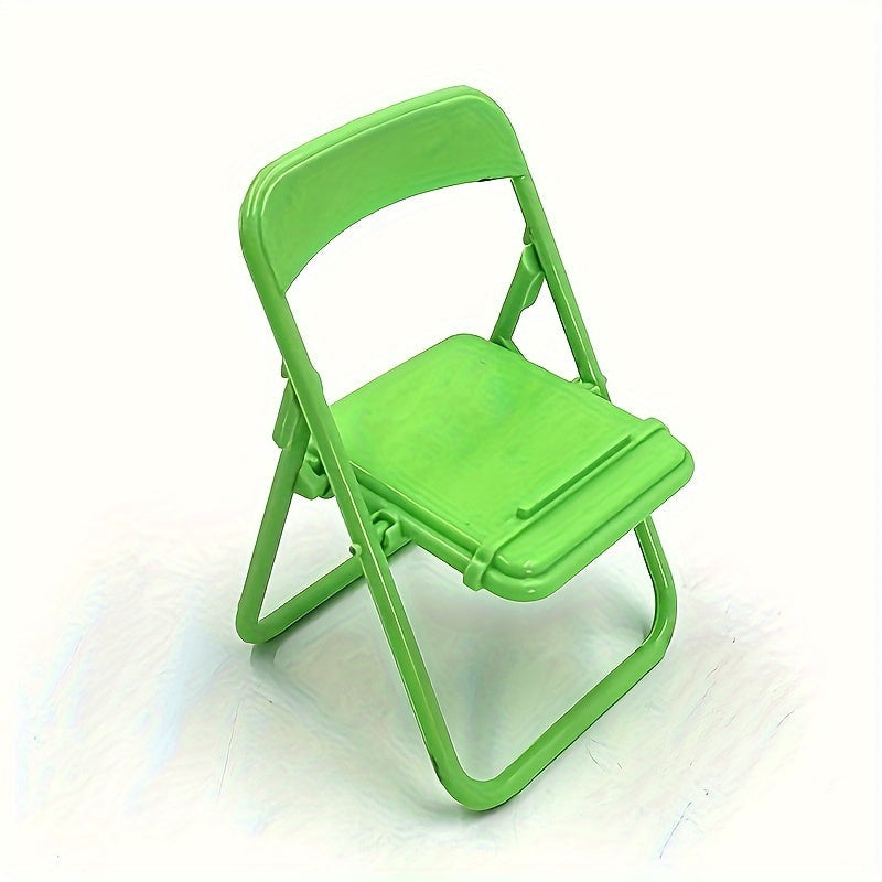 Silla plegable soporte para teléfono, soporte de plástico para joyería, exhibidor portátil