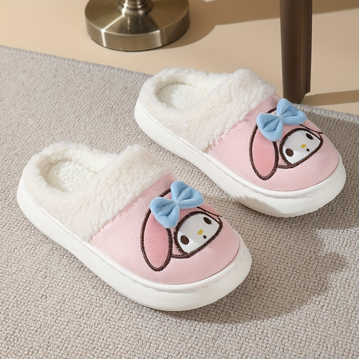 Women's Warm Cartoon Indoor Outdoor Slippers Anti-Slip Thick Soled
