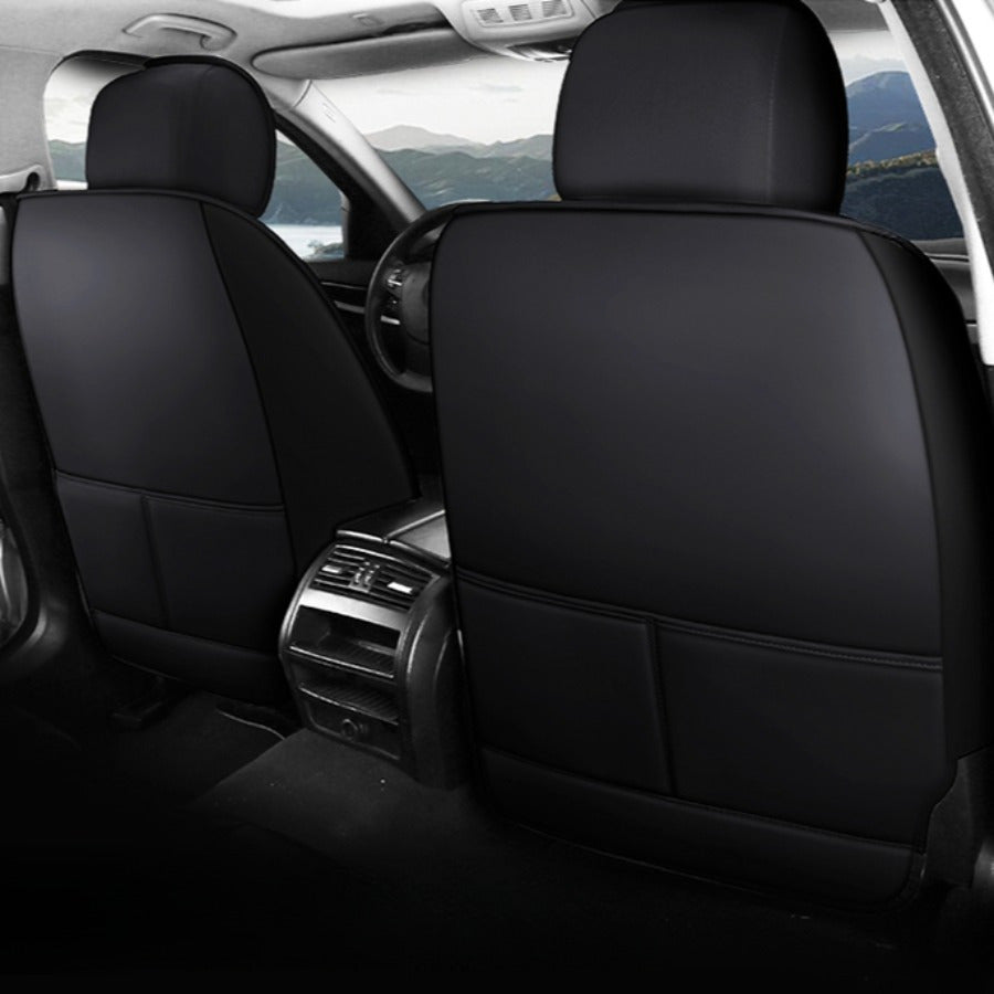 Full Set Seat Covers for 5-Seater Cars Black Gray Breathable Wear-resistant