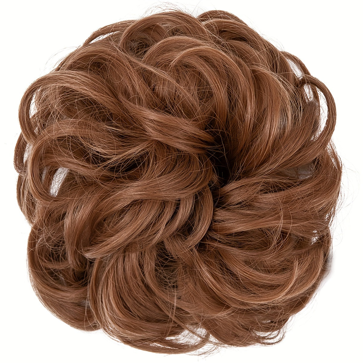 Women High-Temperature Fiber Wig with Sewn PET Hair Tie Elegant Style