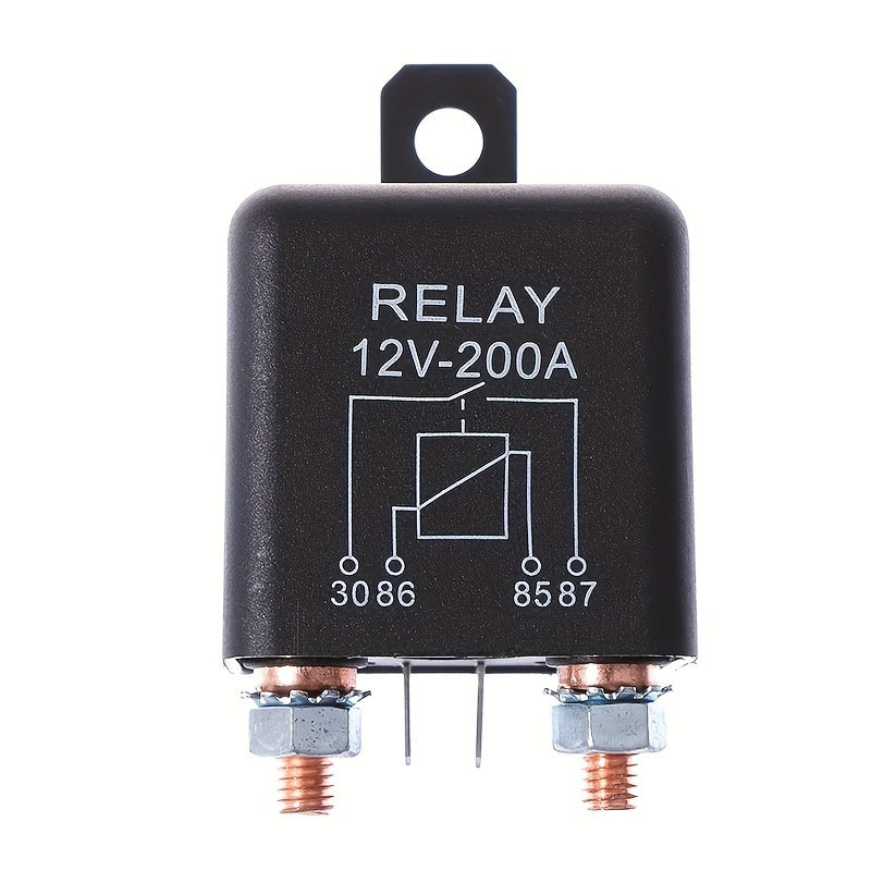 12V 200A Automotive Relay High Current 4 Pin Starter for Cars Trucks