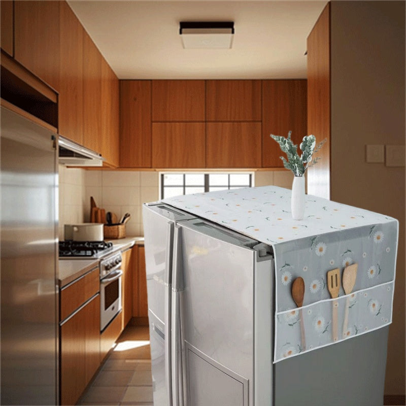 Cubierta de electrodomésticos resistente a los arañazos para nevera y electrodomésticos de cocina blanca verde fácil de limpiar duradera a prueba de polvo