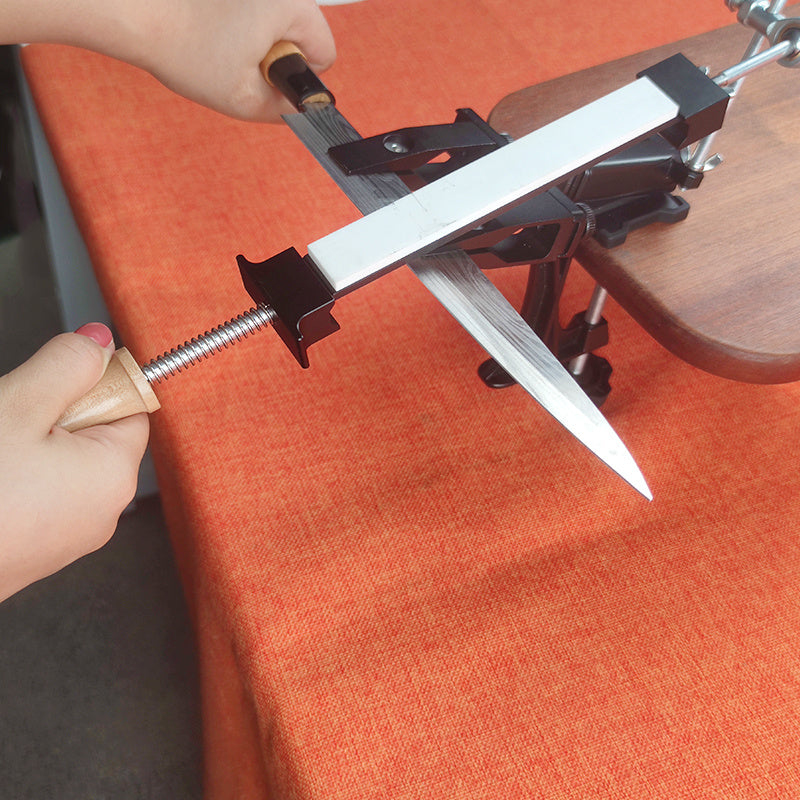 Afilador de cuchillos con ángulo fijo y pulido de diamante para uso profesional en la cocina