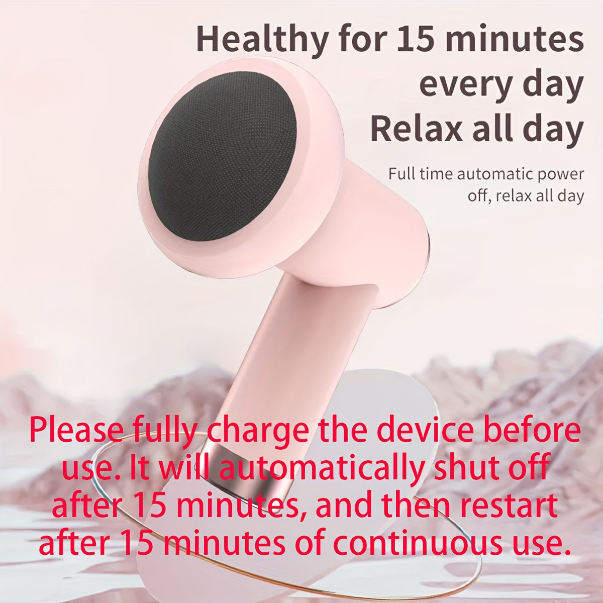 Electric Body Massager for Abdomen Legs Waist Handheld Portable Rechargeable