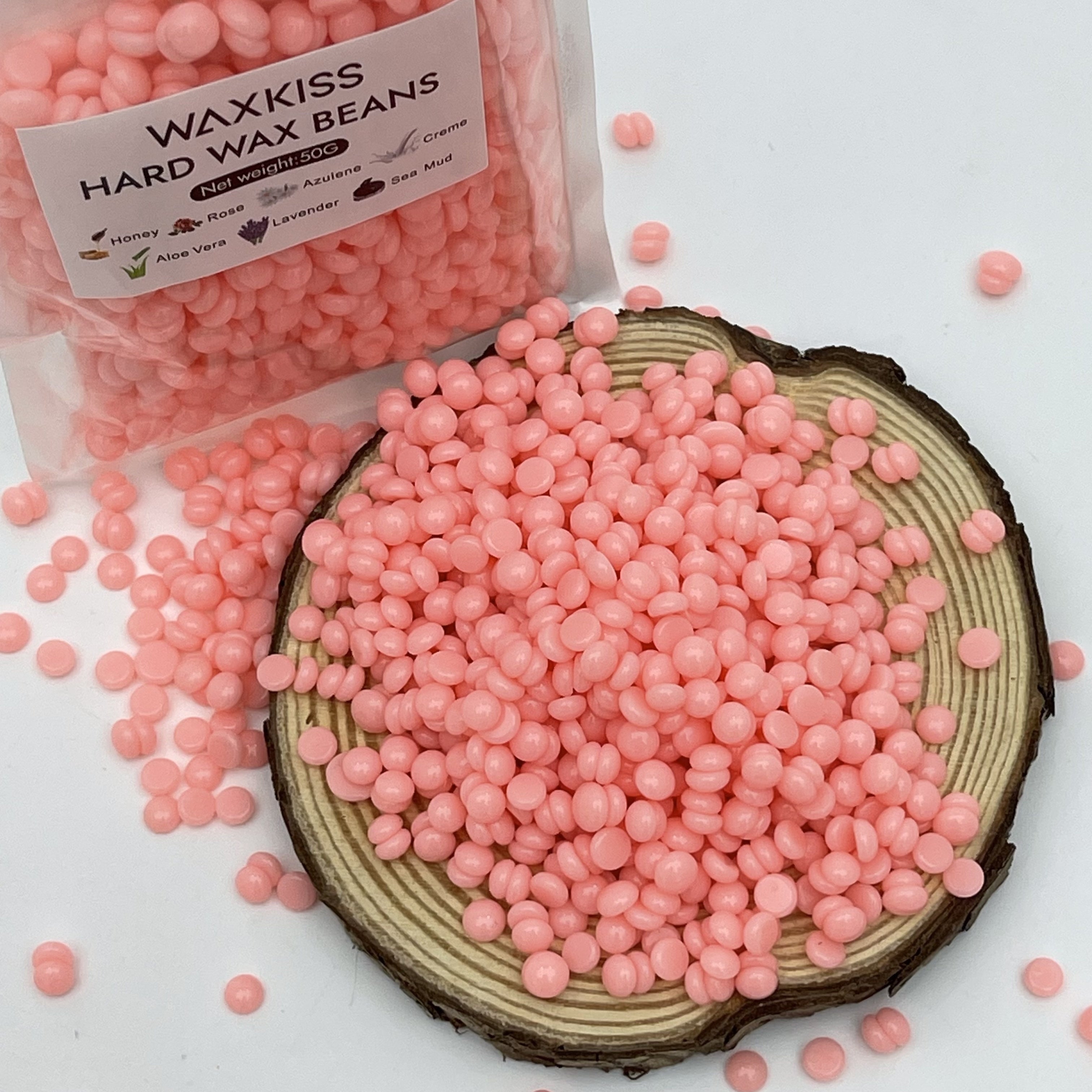 Paquete de recarga de cera dura en grano para piel sensible, depilación sin dolor, 50g