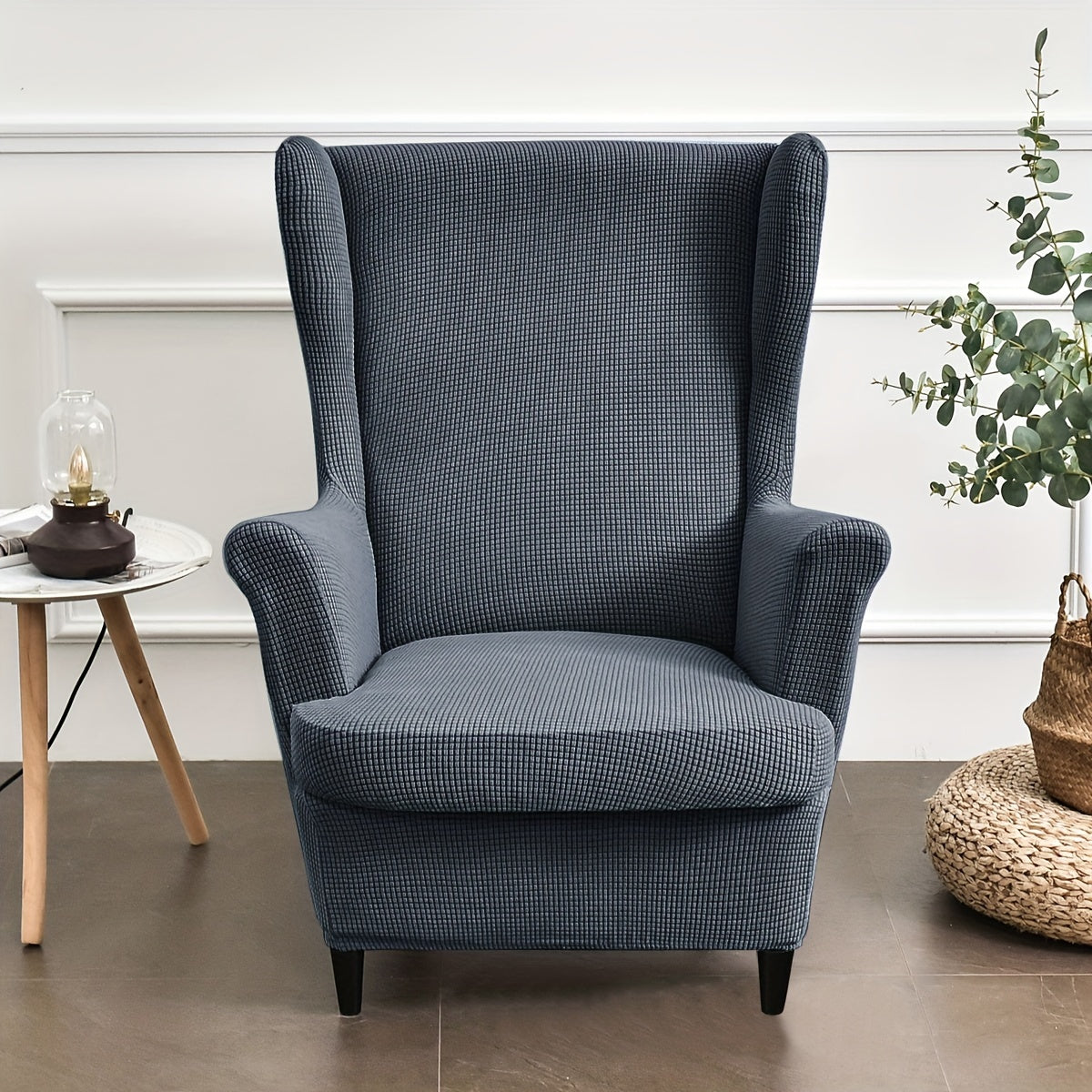 Гибкий жаккардовый чехол для стула с эластичной посадкой, защищает диваны всех размеров, можно стирать в машине.