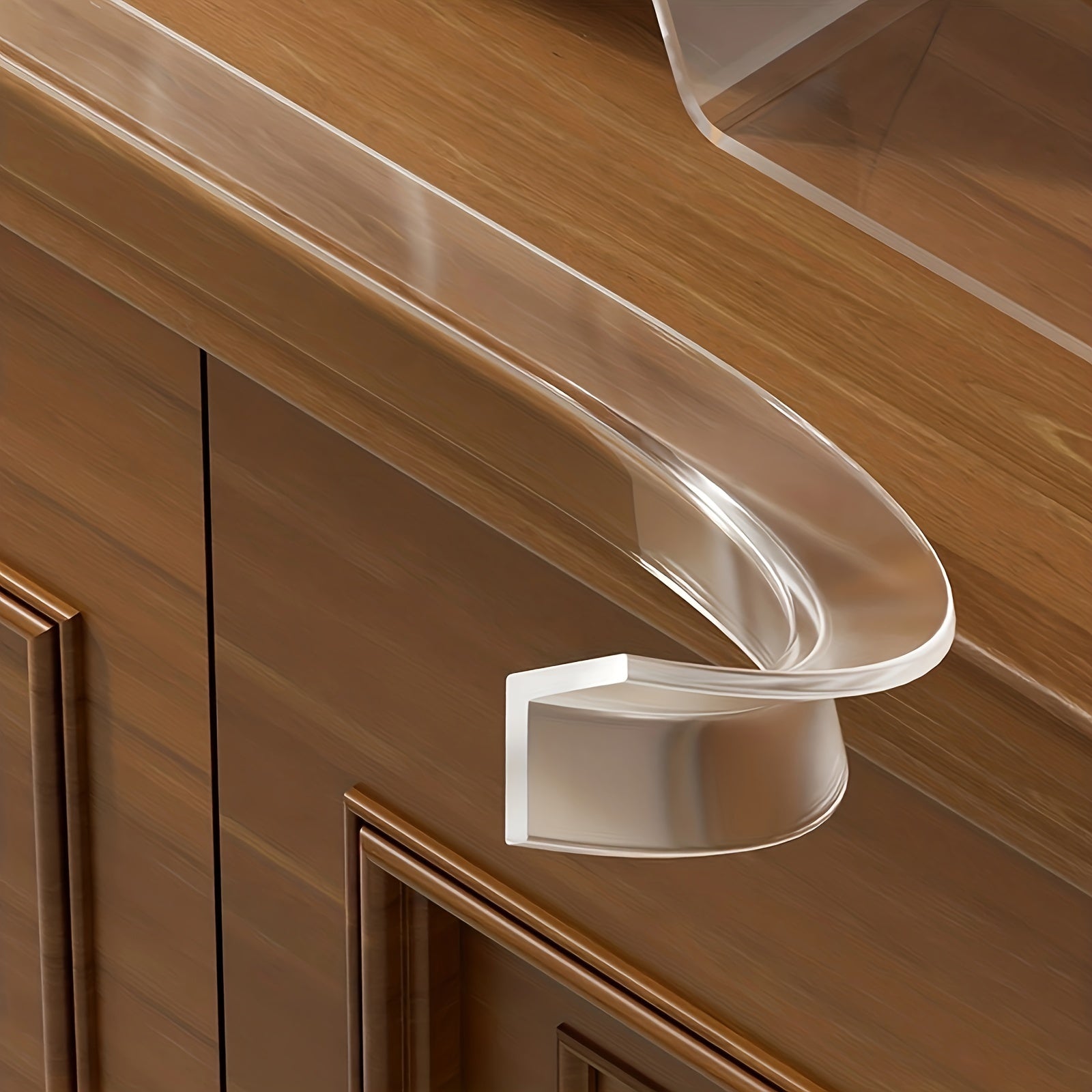 Mebel burchaklari uchun shaffof plastmassa chekka himoya lentasi 2 metr shaffof yopishqoq