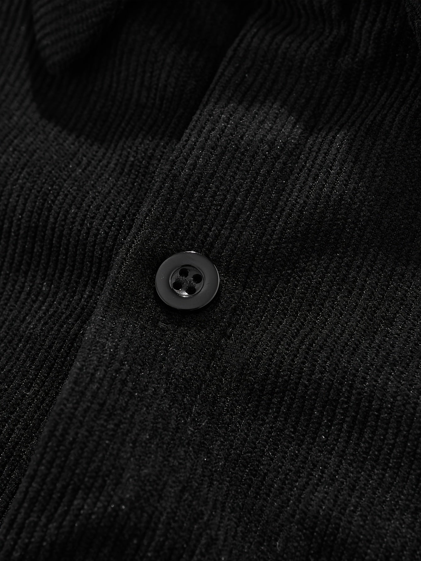 Men's Casual Solid Color Polyester Woven Lapel Shirt