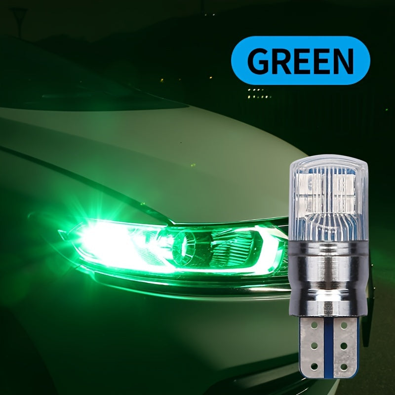 2pcs T10 W5W W16W LED Car Lights Dual-Color 3030 8SMD Canbus Error-Free