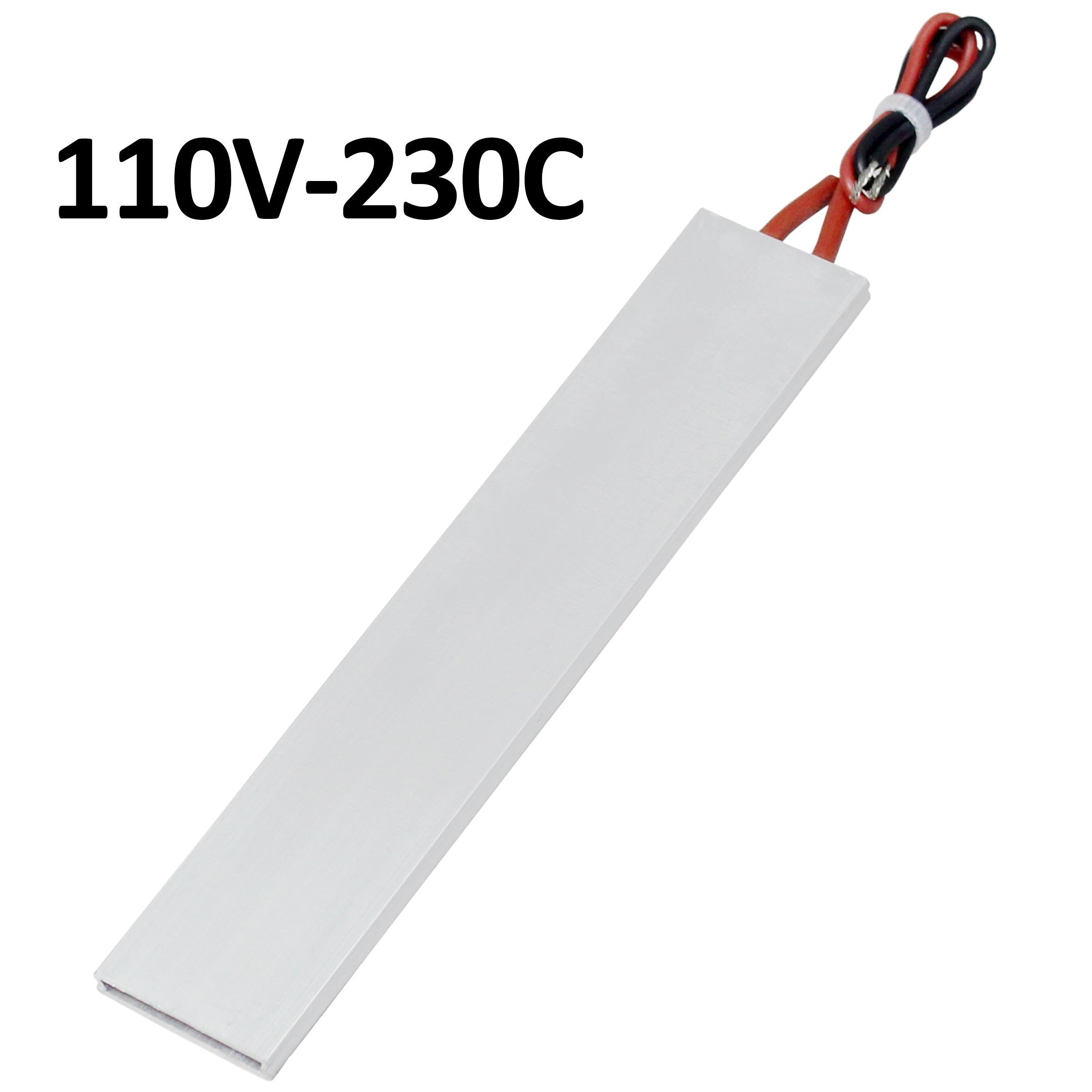 Miniature Ceramic Heating Plate 110V AC/DC Insulated PTC Heater Aluminum Shell