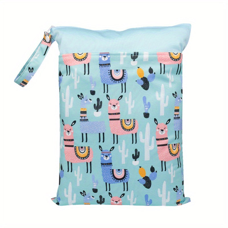 Suv o'tkazmaydigan, qayta ishlatiladigan ho'l va quruq sumka, mato choyshablari va pomp qismlari uchun, zipli cho'ntaklar bilan