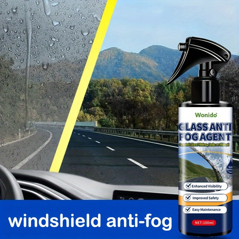 Car Anti-Fog Spray for Windshields Mirrors and Glass 3.4oz