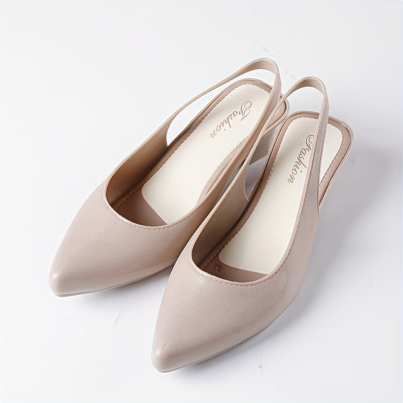 Women's Black Glitter Loafers Pointed Toe Flats with Ankle Strap