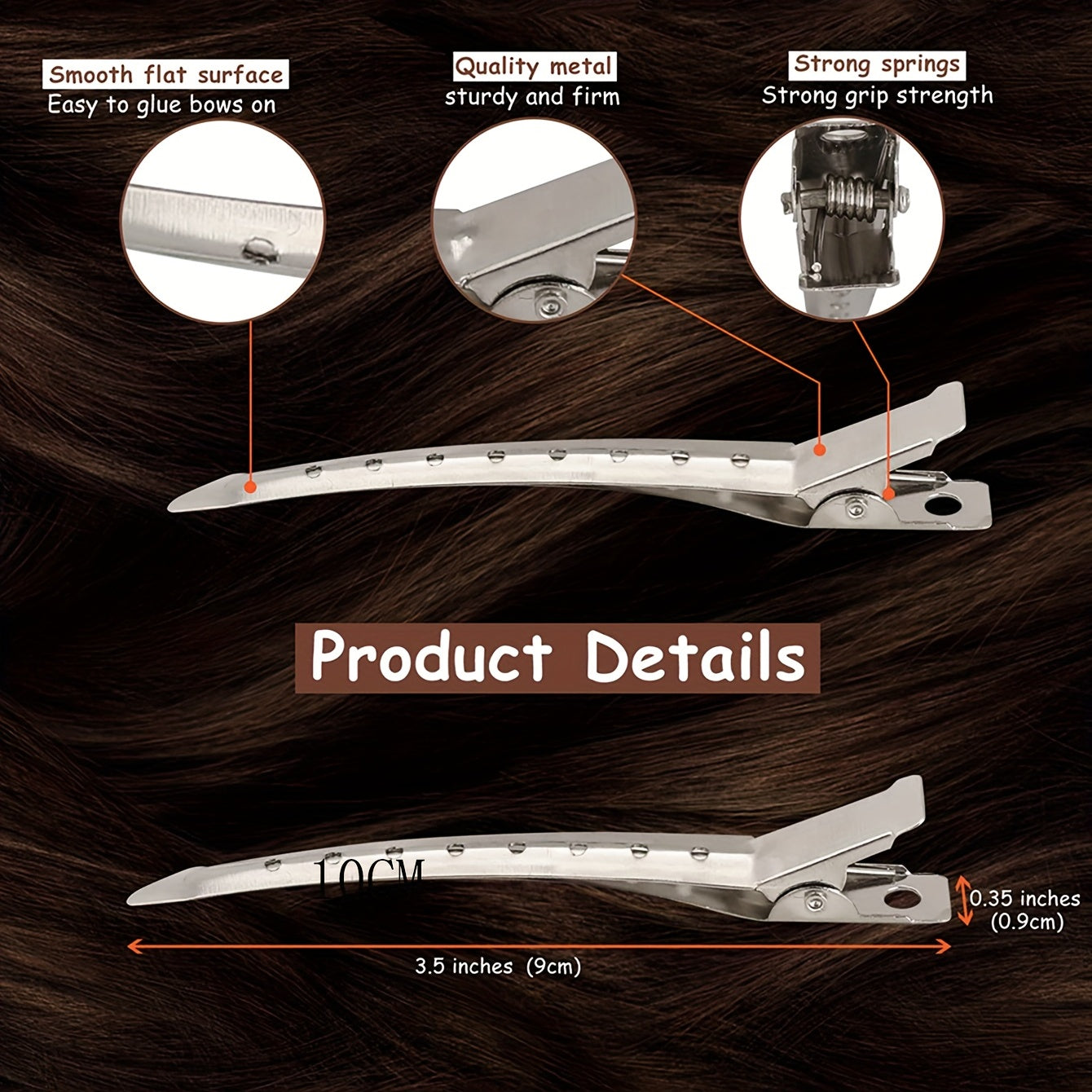 24 Pieces Hair Styling Clips for Makeup Artists and Hairdressing, Ripple and Duckbill Clips