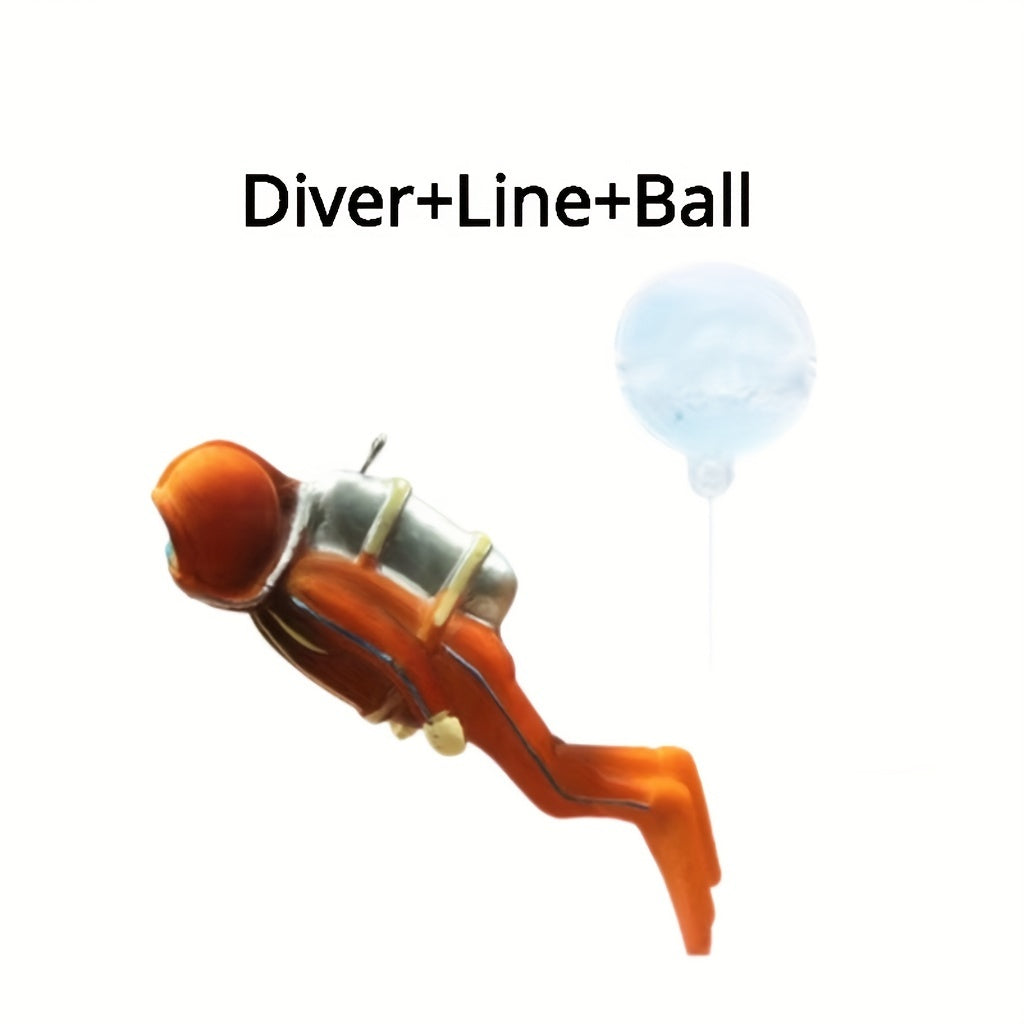 Colorful Diver Aquarium Ornament Resin Fish Tank Decor Underwater Landscape