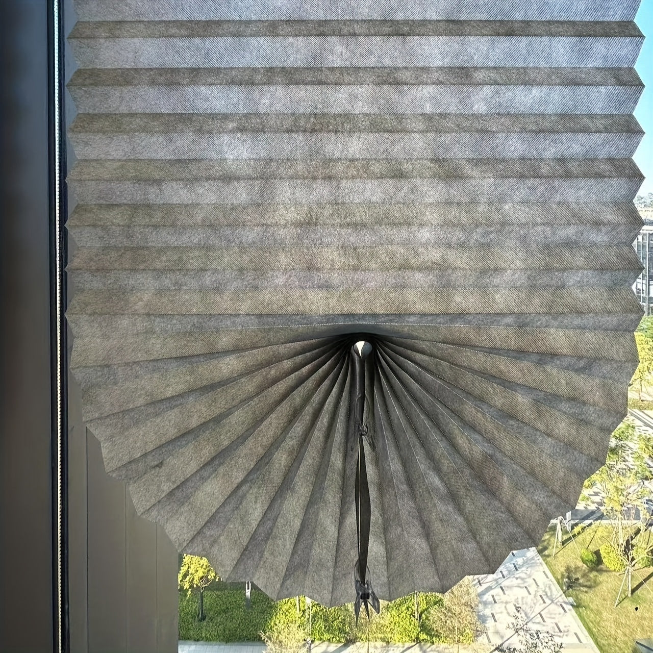 Adjustable Pleated Shade Curtains for Bedroom Office Living Room Non-Woven Fabric Privacy