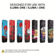 Protective IQOS ILUMA ONE Case Shock-Absorbent Plastic PU Leather Fall Protection