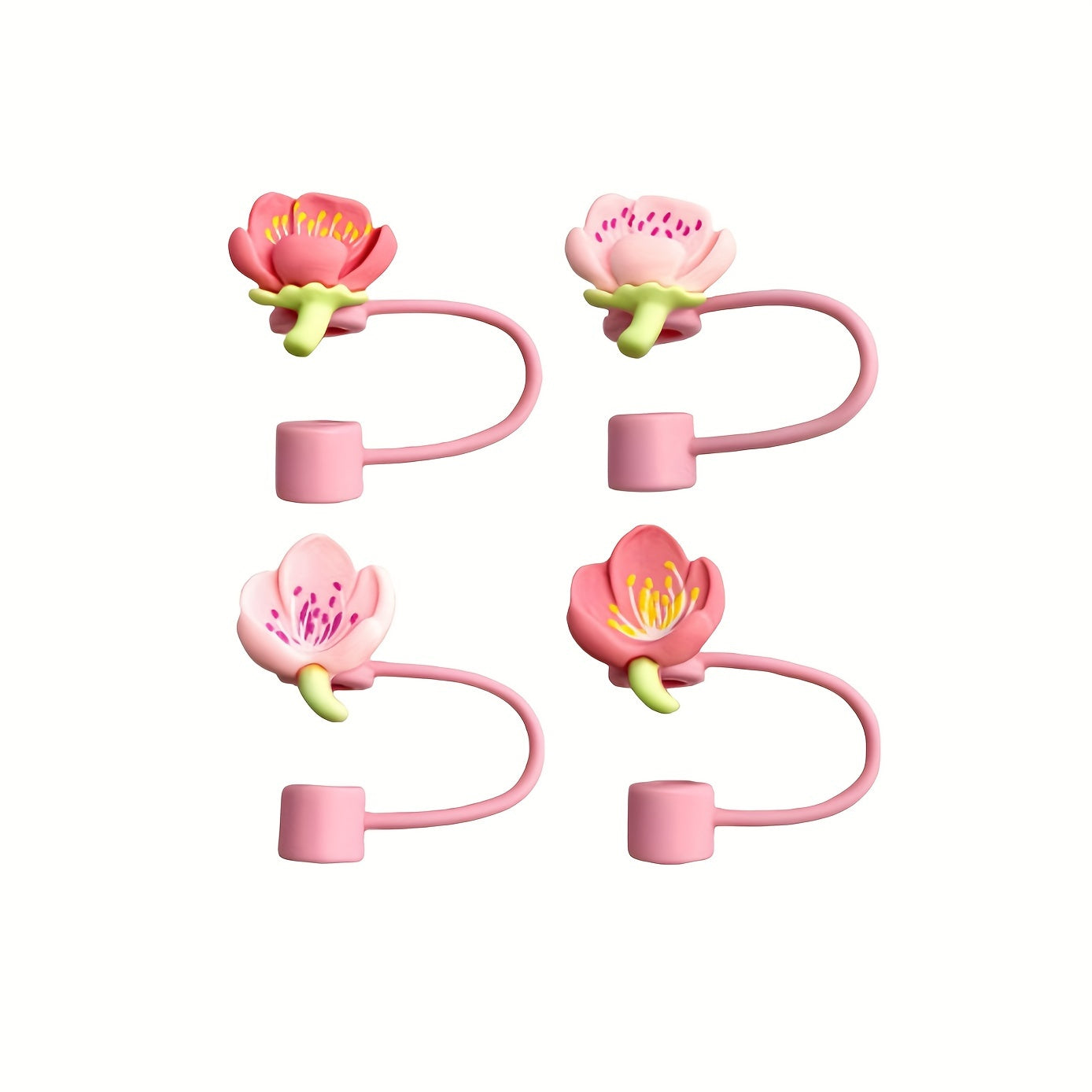 Reusable Silicone Straw Covers Pack of 12 for 30oz and 40oz Tumblers with 9 Regular and 3 Small Tips