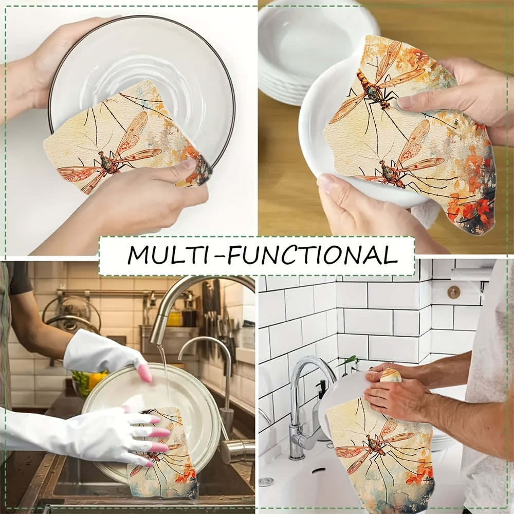 Два предмета ультра мягких кухонных полотенец Watercolor Love Mosquitoes 40x60см