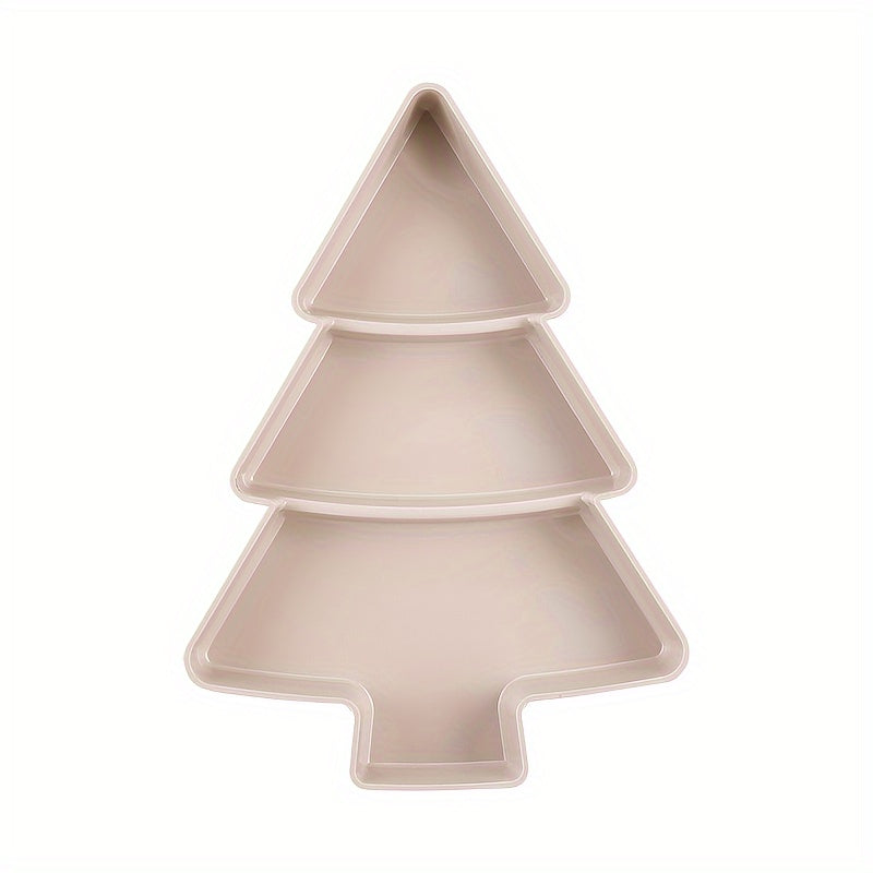 Plastic Christmas Tree Snack Tray for Parties and Gifting