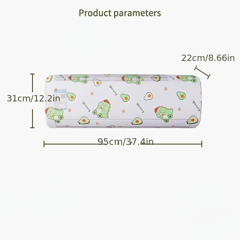 Funda para aire acondicionado de pared, a prueba de polvo, lavable, decorativa, para dormitorio