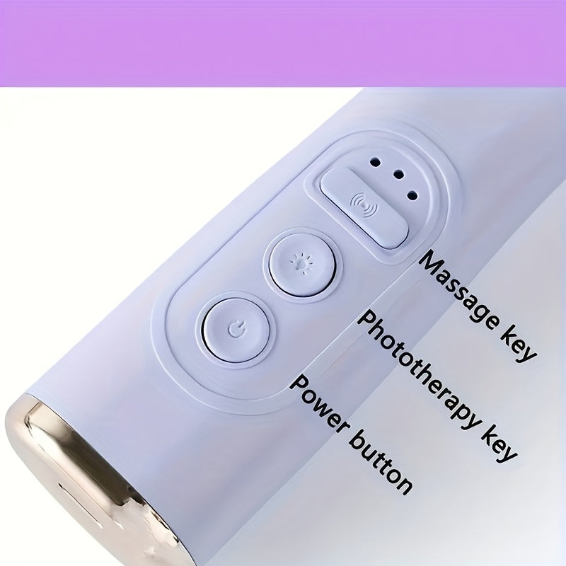 Electric Massage Comb for Scalp and Hair Care with Liquid Oil Applicator Purple