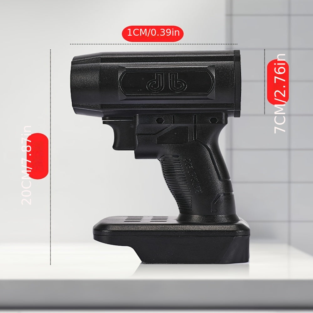 Soplador de aire portátil sin cable de 1300G, plástico ABS, alimentado por batería para tareas al aire libre