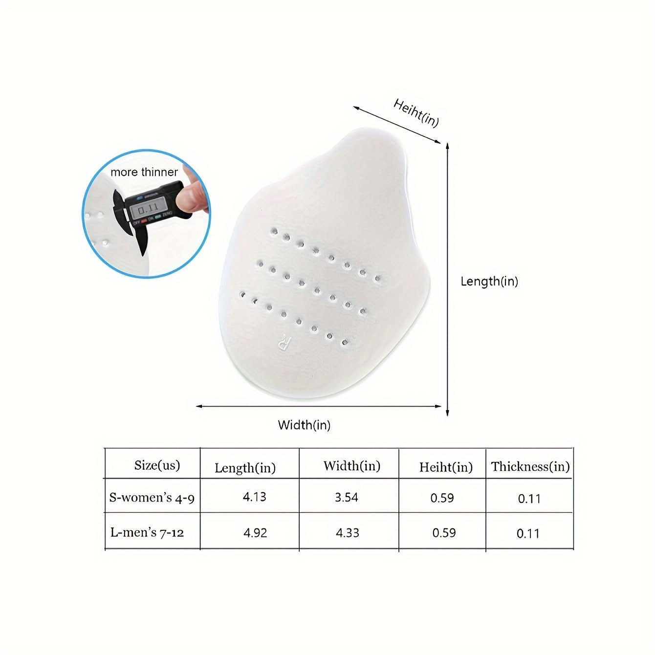 Unisex Breathable Shoe Head Support for Men and Women