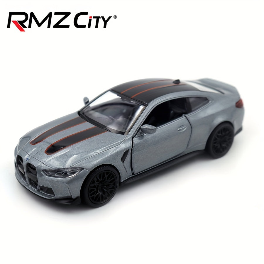 1:36 Scale Alloy Die-Cast BMW M4 CSL Sports Car Model Pull-Back Toy for Boys