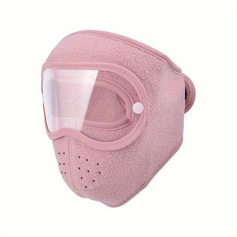 Winter Unisex Full Face Mask Microfiber Breathable Dustproof Ski Cycling Mask