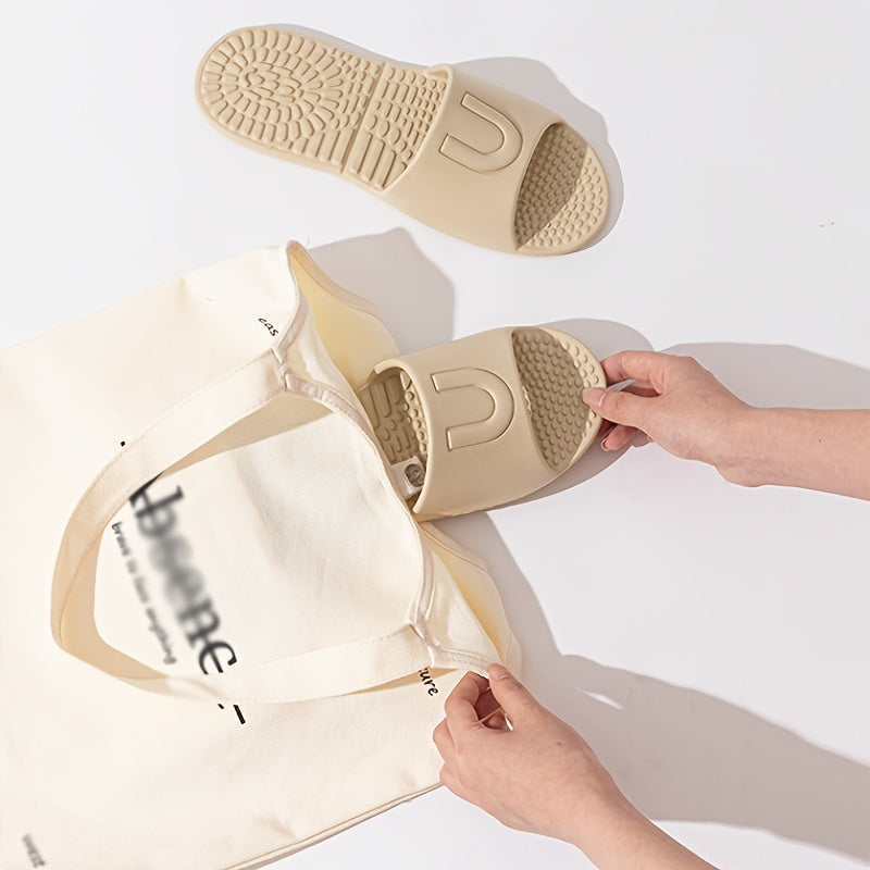 Portable Folding Slippers for Travel and Business Non-Slip Soft EVA